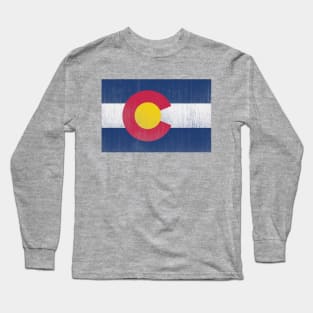 vintage colorado flag Long Sleeve T-Shirt